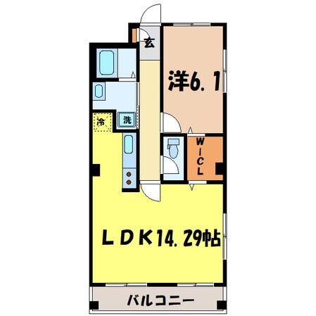 カーサコート熊谷（熊谷市広瀬）の物件間取画像